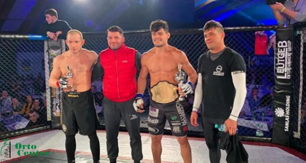 Lutador de MMA, apoiado pela Orto Center, conquista cinturão em 26 segundos de luta