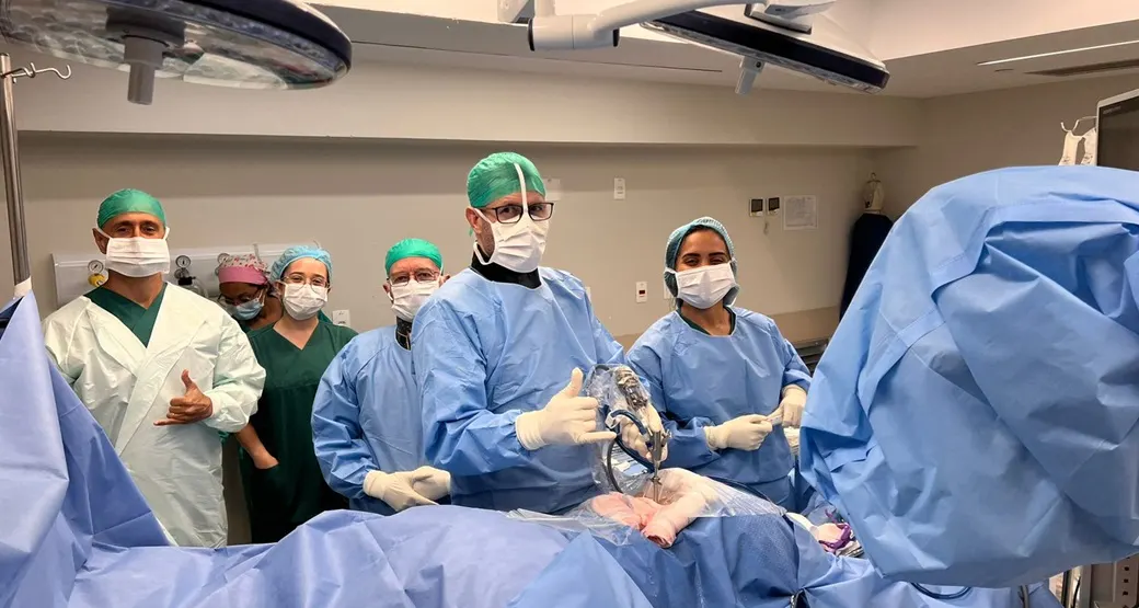 Endoscopia de coluna remove a hérnia de disco