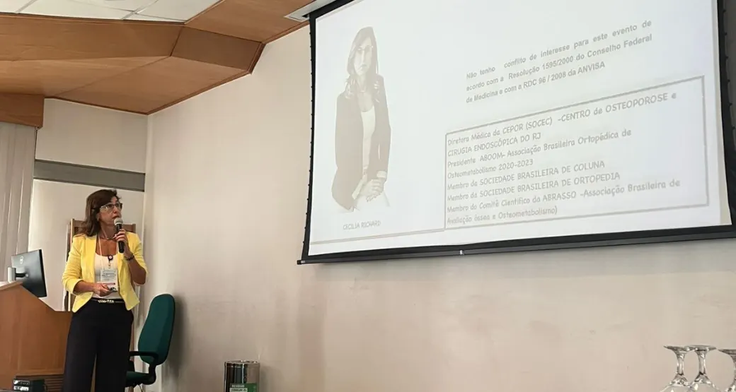 Dra. Cecília Richard palestrante no primeiro Encontro Científico sobre os Desafios da Osteoporose