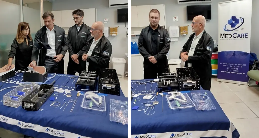 Educação Continuada: Cirurgiões da Orto Center participam de Treinamento com Simulador Italiano UpSurgeon