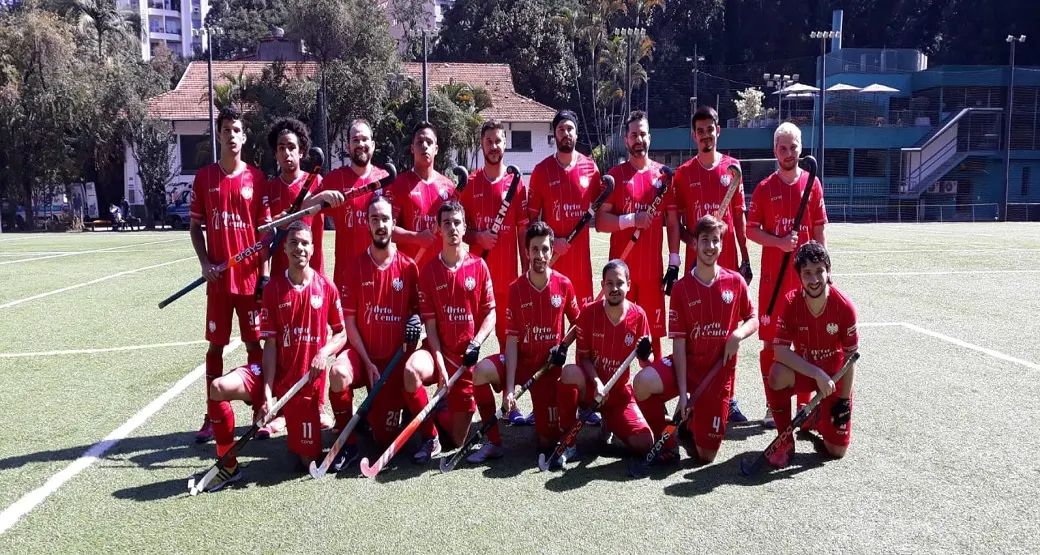 Equipe de Hóquei Sobre a Grama da Sociedade Germania na Semifinal do Brasileiro