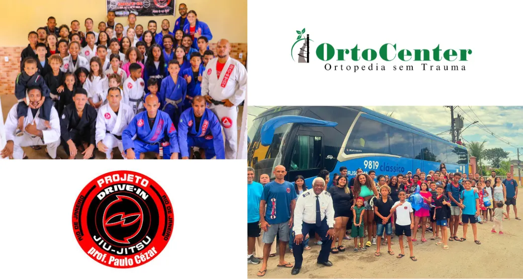 RESPONSABILIDADE SOCIAL: Projeto Social Drive-in Jiu-jítsu conta com apoio da Orto Center